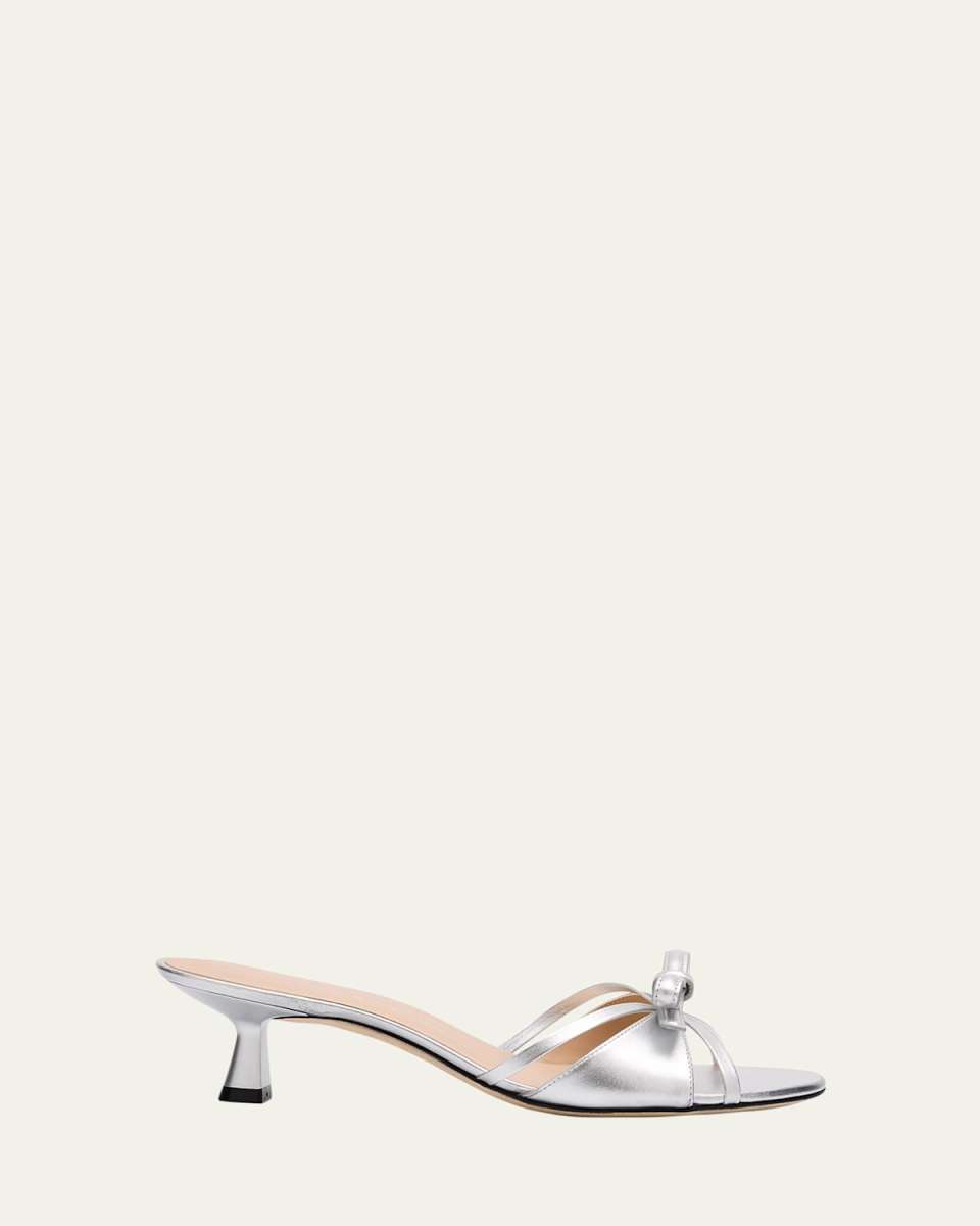 Felicity 50 Bow-Top Slide Sandals